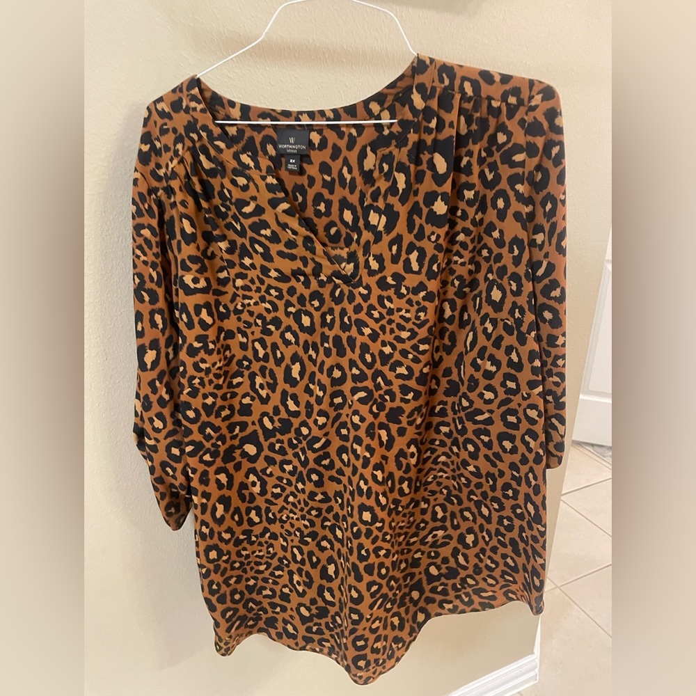 Women’s leopard blouse